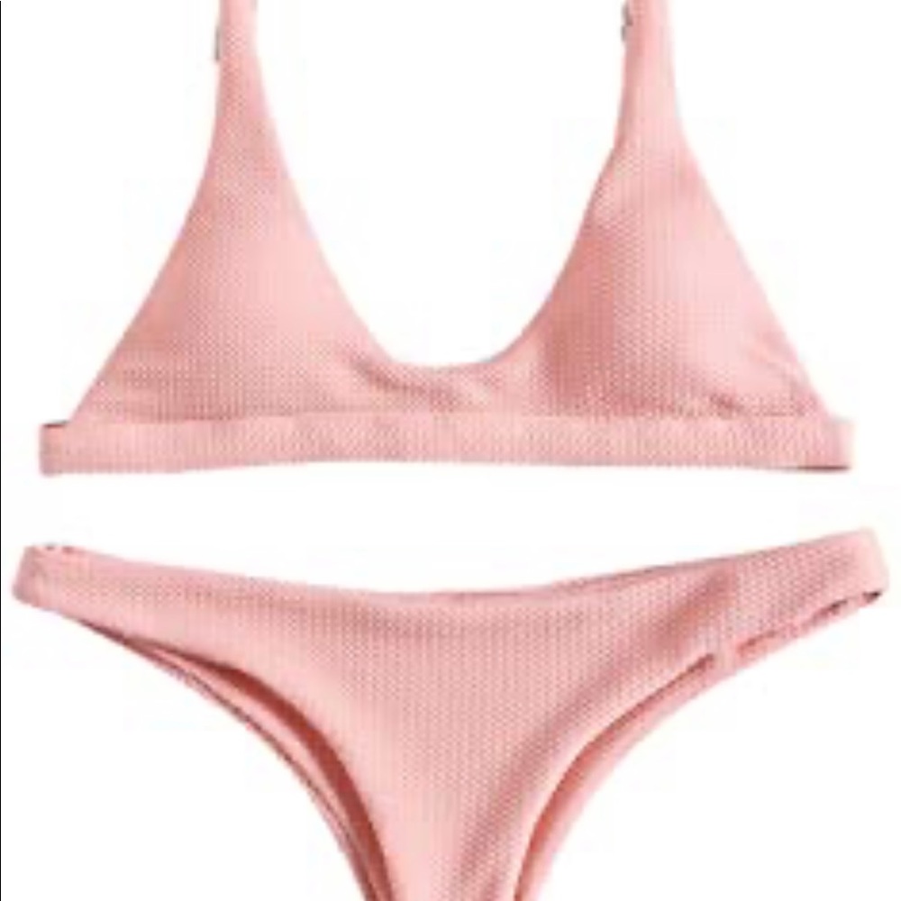 ZAFUL Women Padded Scoop Neck 2 Swimsuit